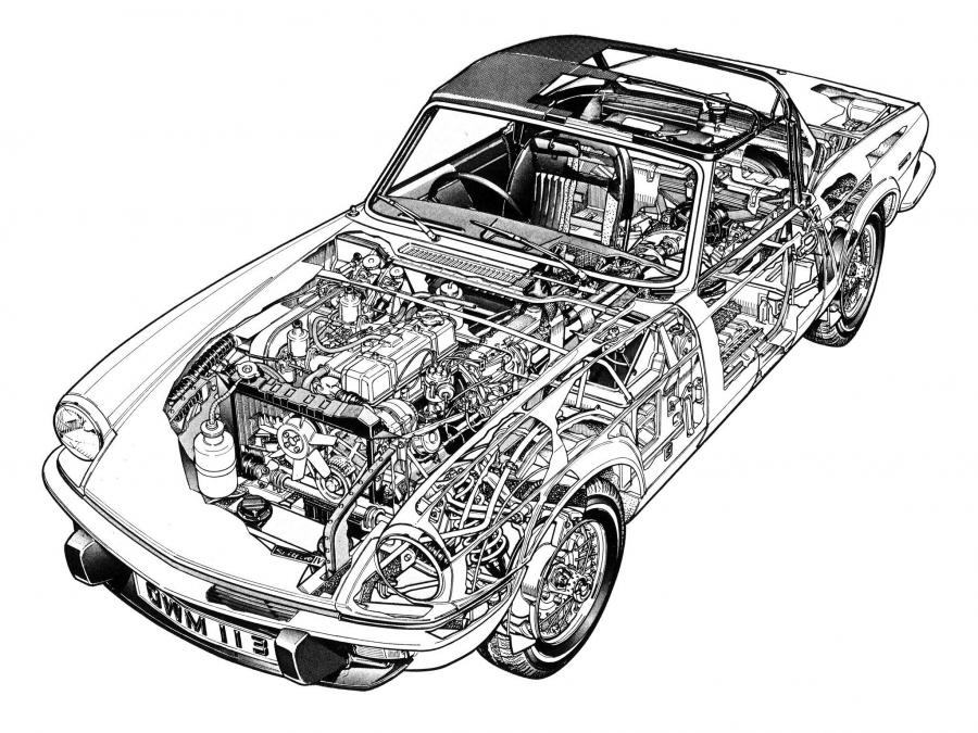 Схема Triumph Spitfire (Mk IV) 1970 года  (фото 3 из 5)